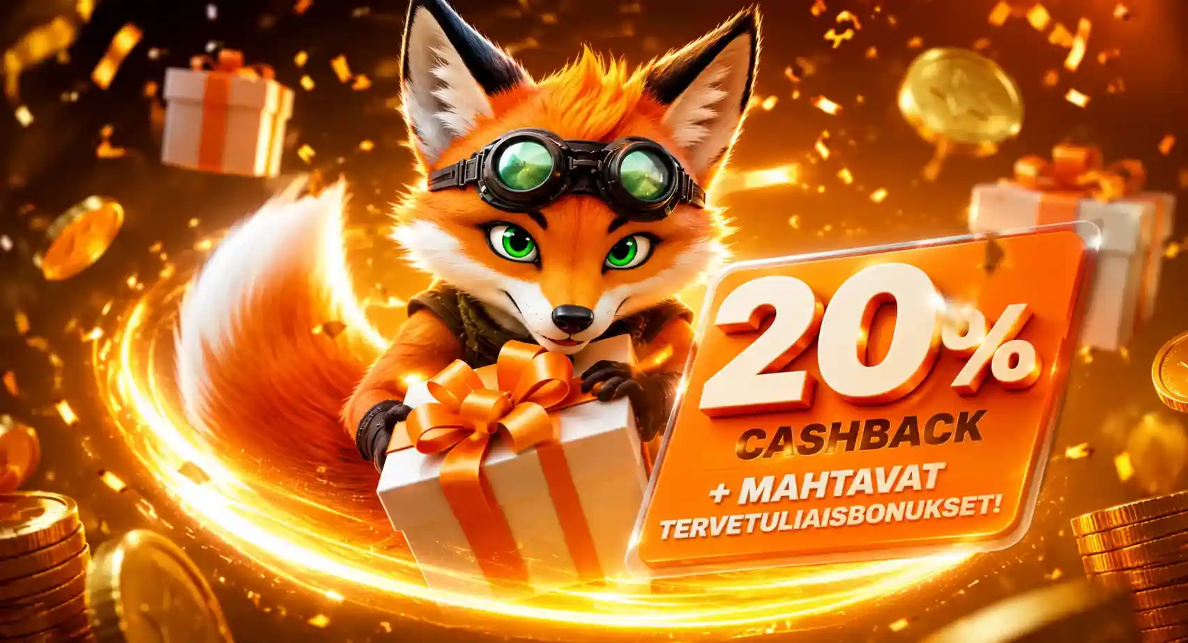 Tykitys kasino 20 prosenttia cashback ja bonukset