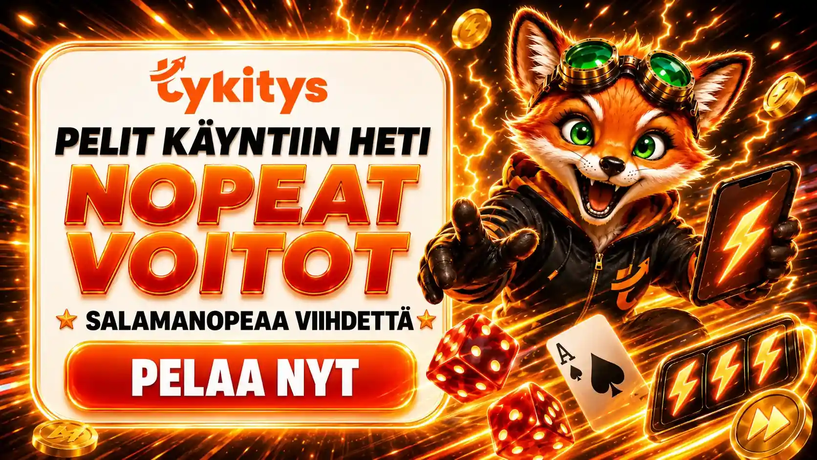 Tykitys pikapelit salamannopeat voitot ja viihde